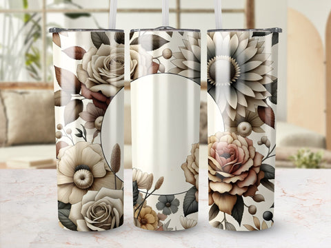 Vibrant Flowers Tumbler wrap Sublimation PNG Sublimation Luvleigh Digitals 