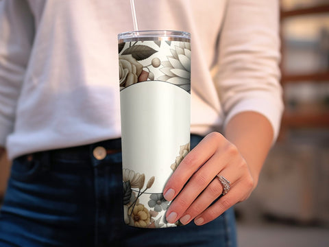 Vibrant Flowers Tumbler wrap Sublimation PNG Sublimation Luvleigh Digitals 