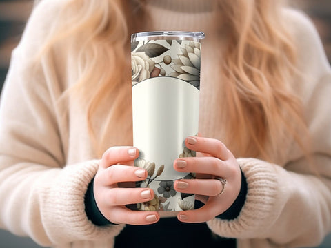 Vibrant Flowers Tumbler wrap Sublimation PNG Sublimation Luvleigh Digitals 