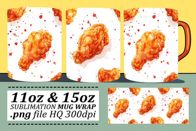 Vibrant Foodie Mug Design Sublimation afrosvg 