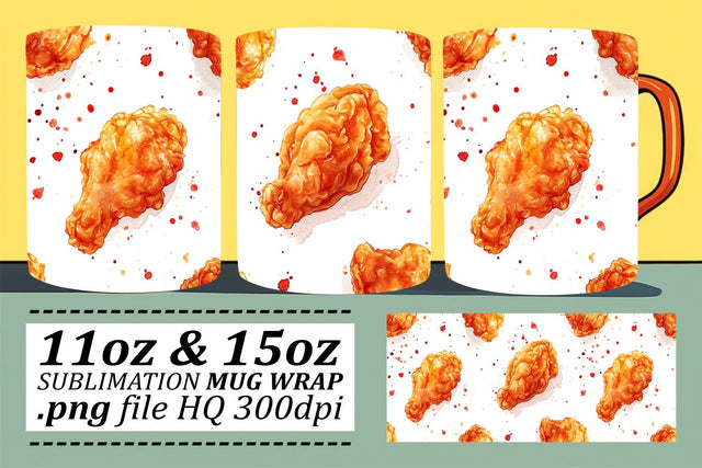 Vibrant Foodie Mug Design Sublimation afrosvg 