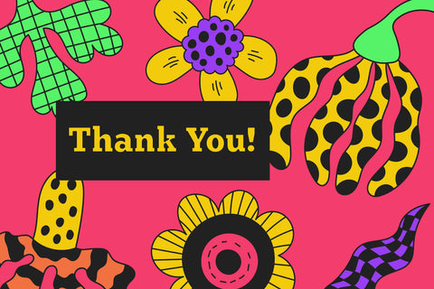 Vibrant Funky Flowers PNG Clipart Sublimation Rin Green 