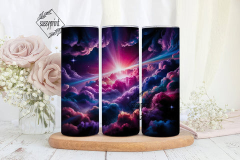 Vibrant Galaxy Nebula Cosmic Tumbler Sublimation sassyprint 