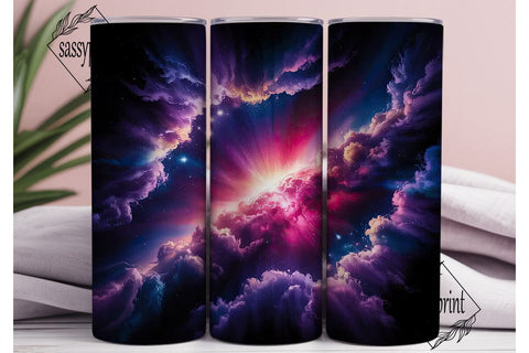 Vibrant Galaxy Nebula Cosmic Tumbler Sublimation sassyprint 