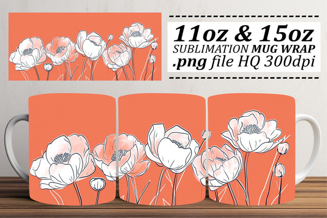 Vibrant Garden Oasis Mug Sublimation Sublimation afrosvg 