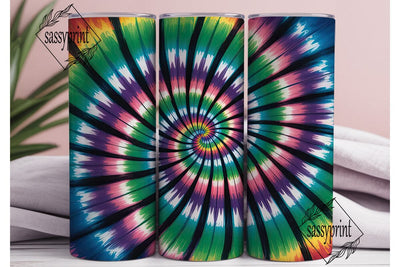 Vibrant Green Purple Swirl 20oz Tumbler Sublimation sassyprint 