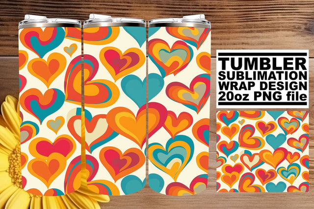Vibrant Heart Tumbler - Sublimation Serenade Sublimation afrosvg 