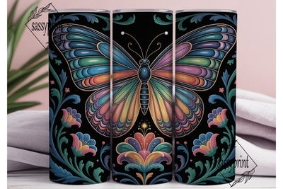 Vibrant Kaleidoscope Butterfly Tumbler Sublimation sassyprint 
