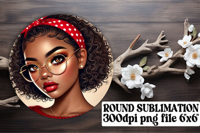 Vibrant keychain designs, ready for round sublimation use! , Love Girl Sublimation afrosvg 