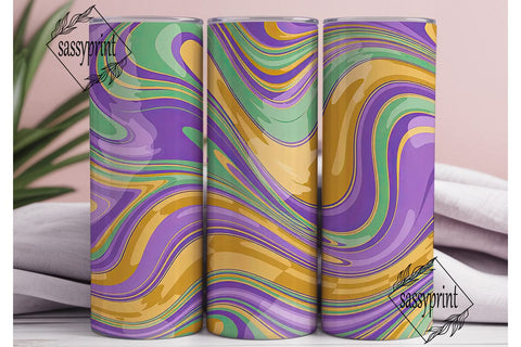 Vibrant Liquid Swirl 20oz Tumbler Wrap Sublimation sassyprint 