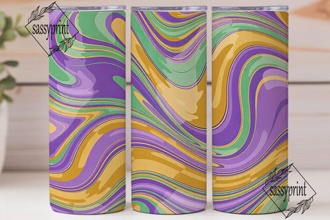 Vibrant Liquid Swirl 20oz Tumbler Wrap Sublimation sassyprint 
