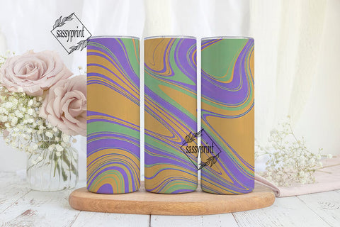 Vibrant Liquid Swirl 20oz Tumbler Wrap Sublimation sassyprint 
