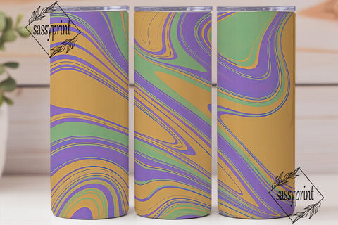Vibrant Liquid Swirl 20oz Tumbler Wrap Sublimation sassyprint 