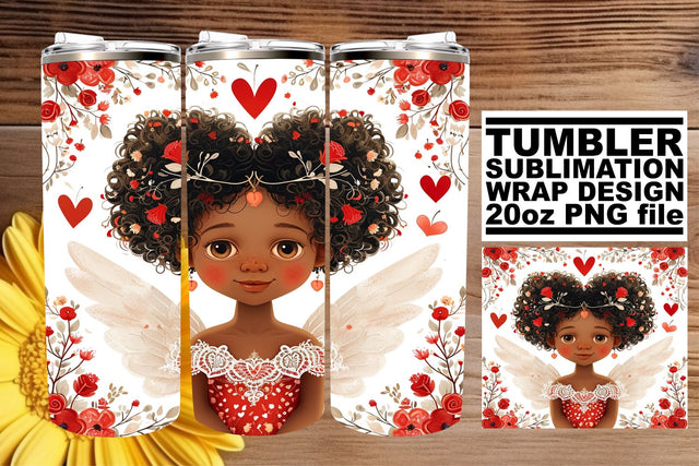 Vibrant Love Patterns on 20oz Sublimation Wrap Sublimation afrosvg 