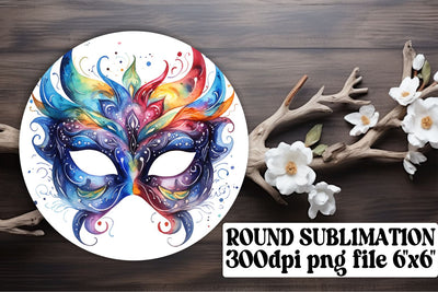 Vibrant Mardi Gras Circle Essentials - Sublimation Kit Sublimation afrosvg 