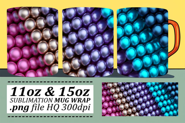 Vibrant Mardi Gras Design for 11oz and 15oz Mugs Sublimation afrosvg 