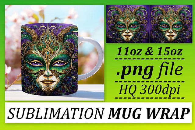 Vibrant Mardi Gras Theme for Sublimation Sublimation afrosvg 