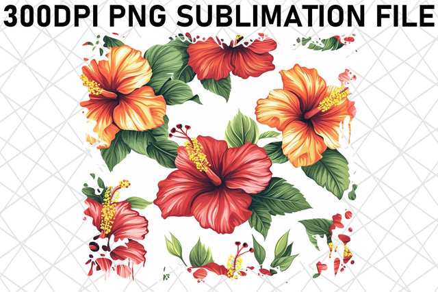 Vibrant Meadow Sublimation Art, Flower Pattern PNG Design, Colorful Blossoms, Garden Party Sublimation afrosvg 