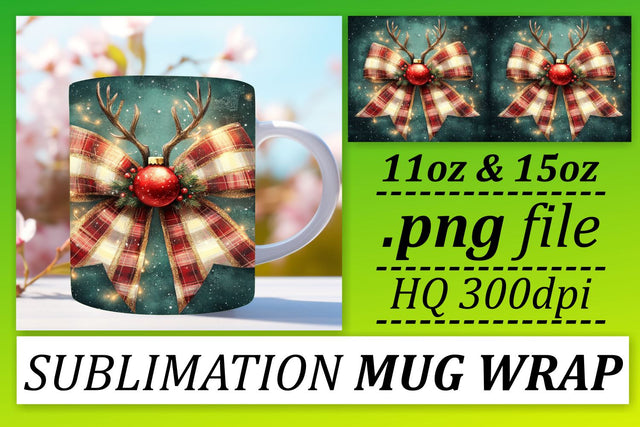 Vibrant mug wraps, make your drinks stand out! , Xmas Sublimation afrosvg 