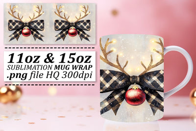 Vibrant mug wraps, make your drinks stand out! , Xmas Sublimation afrosvg 