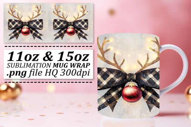 Vibrant mug wraps, make your drinks stand out! , Xmas Sublimation afrosvg 