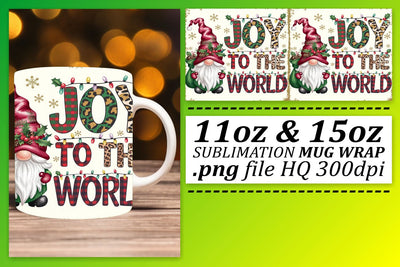 Vibrant mug wraps, perfect for your coffee creations! , Gnomes Sublimation afrosvg 