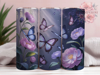 Vibrant Neon Pretty Butterfly Tumbler, Pretty Butterfly Tumbler, Vibrant Neon Wrap, Artistic Butterfly Wrap, Colorful Butterfly Wrap, Sublimation Design, Trendy Gift Idea Sublimation Li Zamperini 