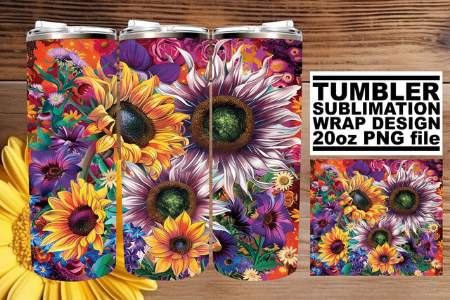 Vibrant Petal Harmony 20oz: Harmonize with vibrant petals Sublimation afrosvg 