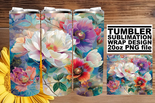 Vibrant Petal Palette: Splash vibrant petals Sublimation afrosvg 