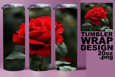 Vibrant Petal Party 3D Tumbler Wrap - Sublimation 20oz Sublimation afrosvg 