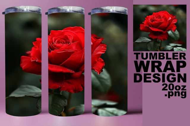 Vibrant Petal Party 3D Tumbler Wrap - Sublimation 20oz Sublimation afrosvg 