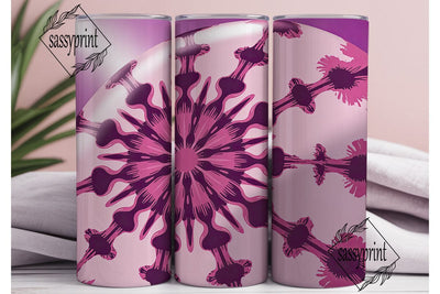 Vibrant Pink Purple Tie Dye 20oz Tumbler Sublimation sassyprint 