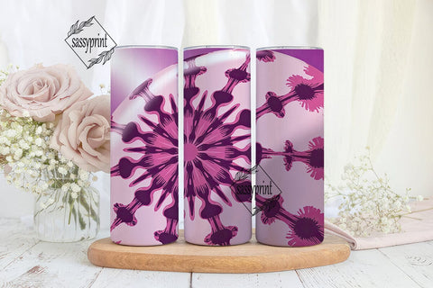 Vibrant Pink Purple Tie Dye 20oz Tumbler Sublimation sassyprint 