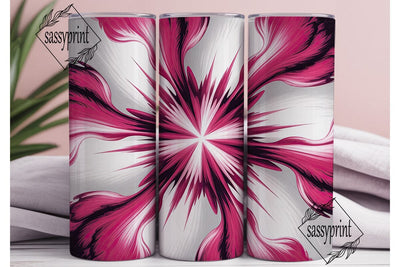 Vibrant Pink Tie Dye 20oz Tumbler Wrap Sublimation sassyprint 
