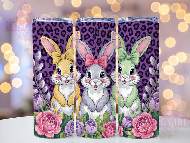 Vibrant Playful Easter Bunny Tumbler, Vibrant Easter Tumbler, Easter Day Wrap, Playful Bunny Wrap, Stylish 20oz Wrap, Sublimation Design, Trendy Gift Idea Sublimation SvggirlplusArt 