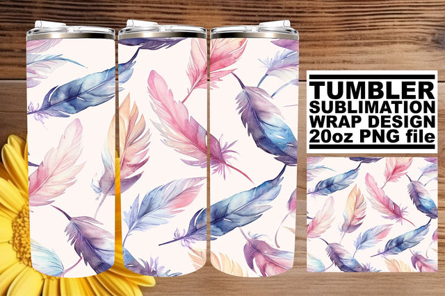 Vibrant Plume Celebration Tumbler Wrap 20oz Sublimation afrosvg 
