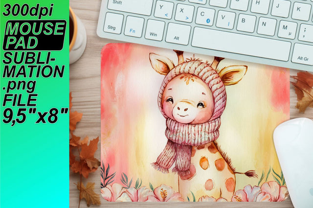 Vibrant PNG file for mouse pads, unleash your ideas! , Animals Sublimation HoodArtCraft 