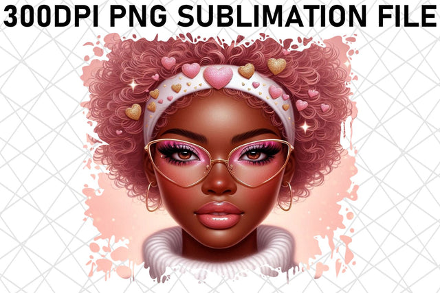 Vibrant PNG files for party supplies, elevate events! , Love Girl Sublimation afrosvg 