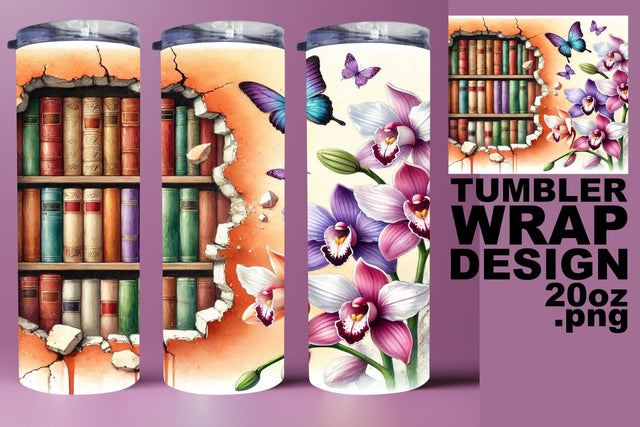 vibrant PNG for crafting fun! , Stylish 20oz wrap, Books Sublimation HoodArtCraft 