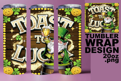 vibrant PNG for crafting fun! , Stylish 20oz wrap, St Patrick Sublimation HoodArtCraft 