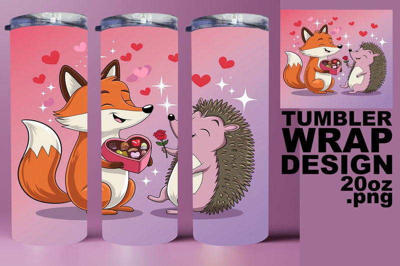 vibrant PNG for gifts! , Stylish tumbler wrap, Valentines Sublimation HoodArtCraft 