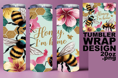 vibrant PNG for unique projects! , Stunning tumbler wrap, Bee Sublimation HoodArtCraft 