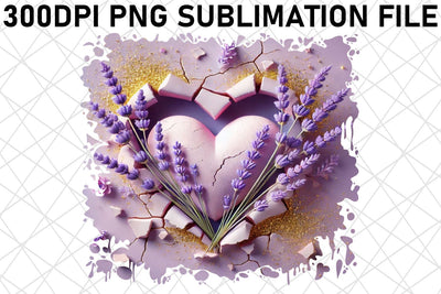 Vibrant PNG images for cake stands, make desserts shine! , 3D Heart Sublimation afrosvg 