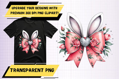 Vibrant PNG images, tailored for sublimation , Easter Bow Sublimation HoodArtCraft 