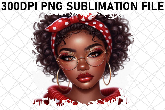 Vibrant PNG prints for custom labels, organize creatively! , Love Girl Sublimation afrosvg 