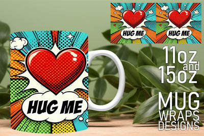 vibrant PNG templates available! , Transform your mug designs, 3D Heart Sublimation HoodArtCraft 