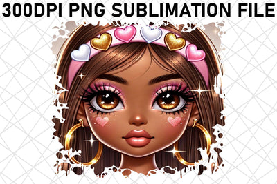 Vibrant PNG templates for pencil cases, organize with style! , Love Girl Sublimation afrosvg 