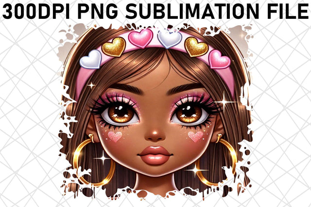 Vibrant PNG templates for pencil cases, organize with style! , Love Girl Sublimation afrosvg 