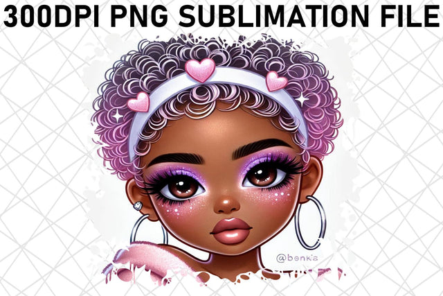 Vibrant PNG templates for wine bags, elevate gifting! , Love Girl Sublimation afrosvg 