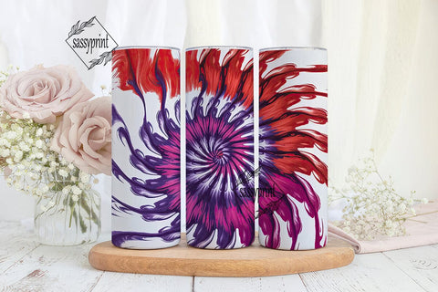 Vibrant Psychedelic Spiral 20oz Tumbler Sublimation sassyprint 